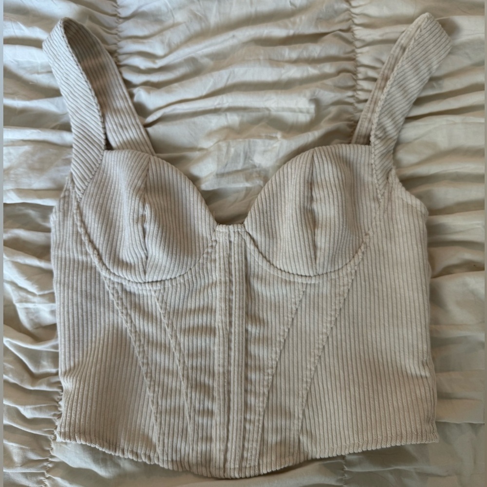 Corduroy Corset Top